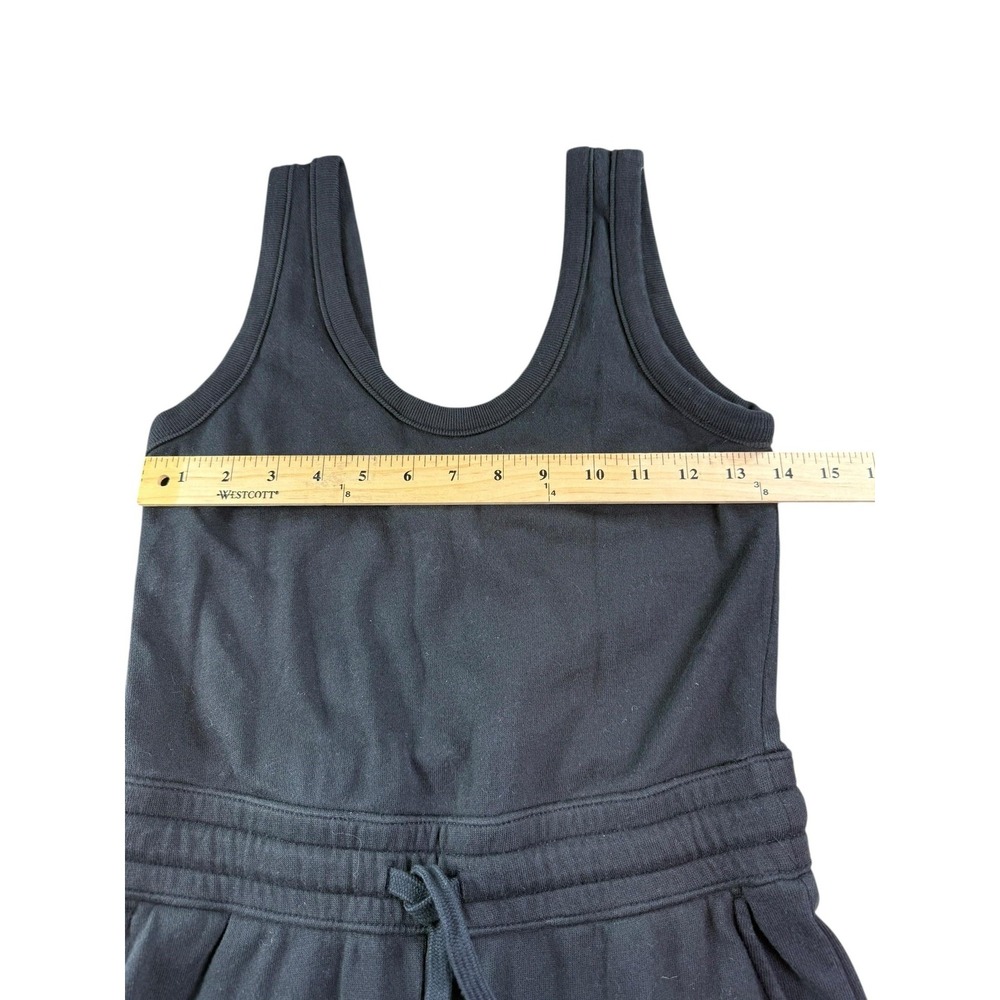 Everlane Jumpsuit Womens XS Black Organic Cotton Sleeveless Jogger Scoop Neck - Picture 7 of 8
